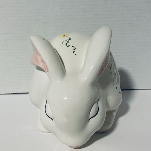 Vintage CRACKER BARREL EXCLUSIVE Easter Porcelain Piggy Bank Original Box - Picture 4 of 9